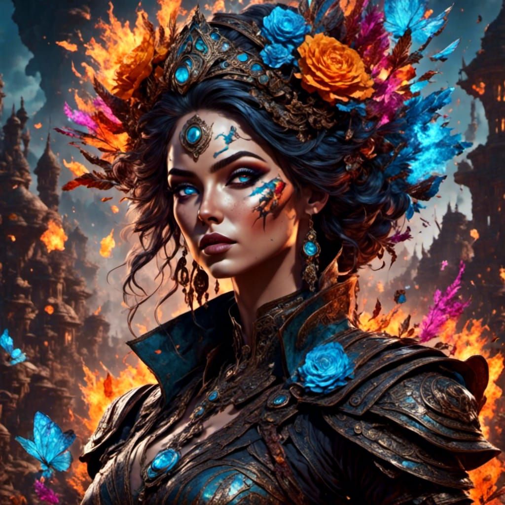 Dreamy Woman Portrait with Cinematic Colors