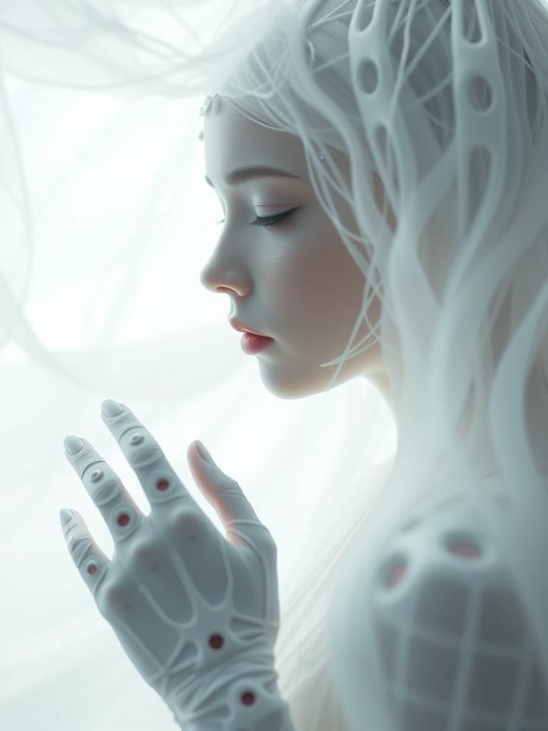 Ethereal Synthetic Beings in a Digital Matrix