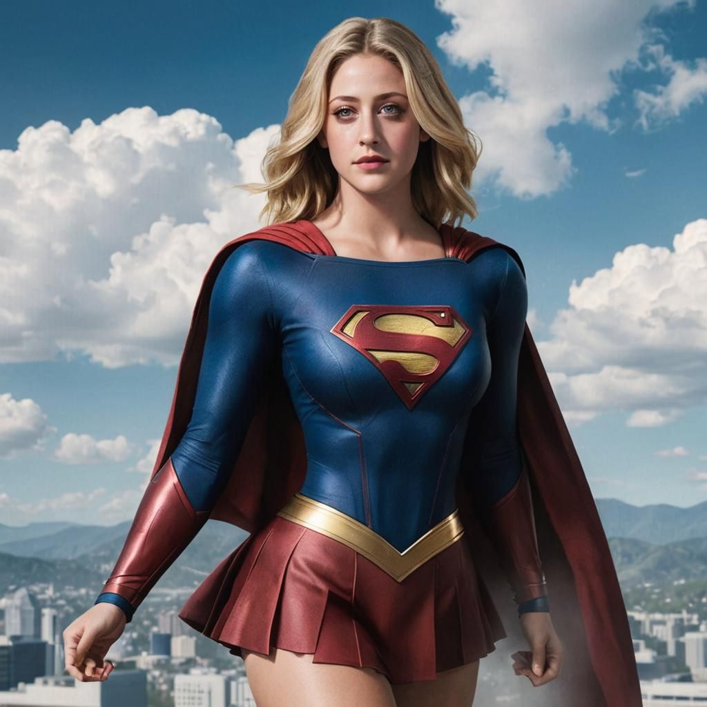 Lili Reinhart as Supergirl.