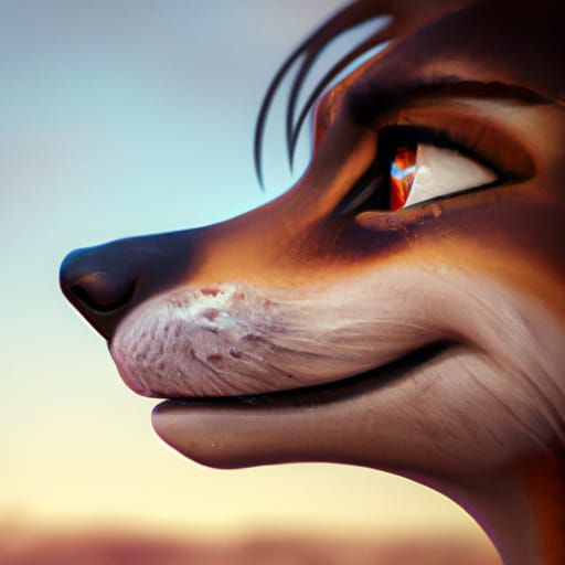 Zootopia Dog Snout Transformation: Digital Matte Painting