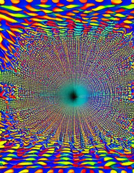 Psychedelic Liquid Reflections: 3D Optical Illusion Art