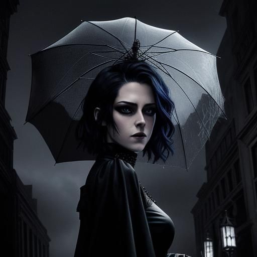 Death of the Endless in Gothic Comic Style