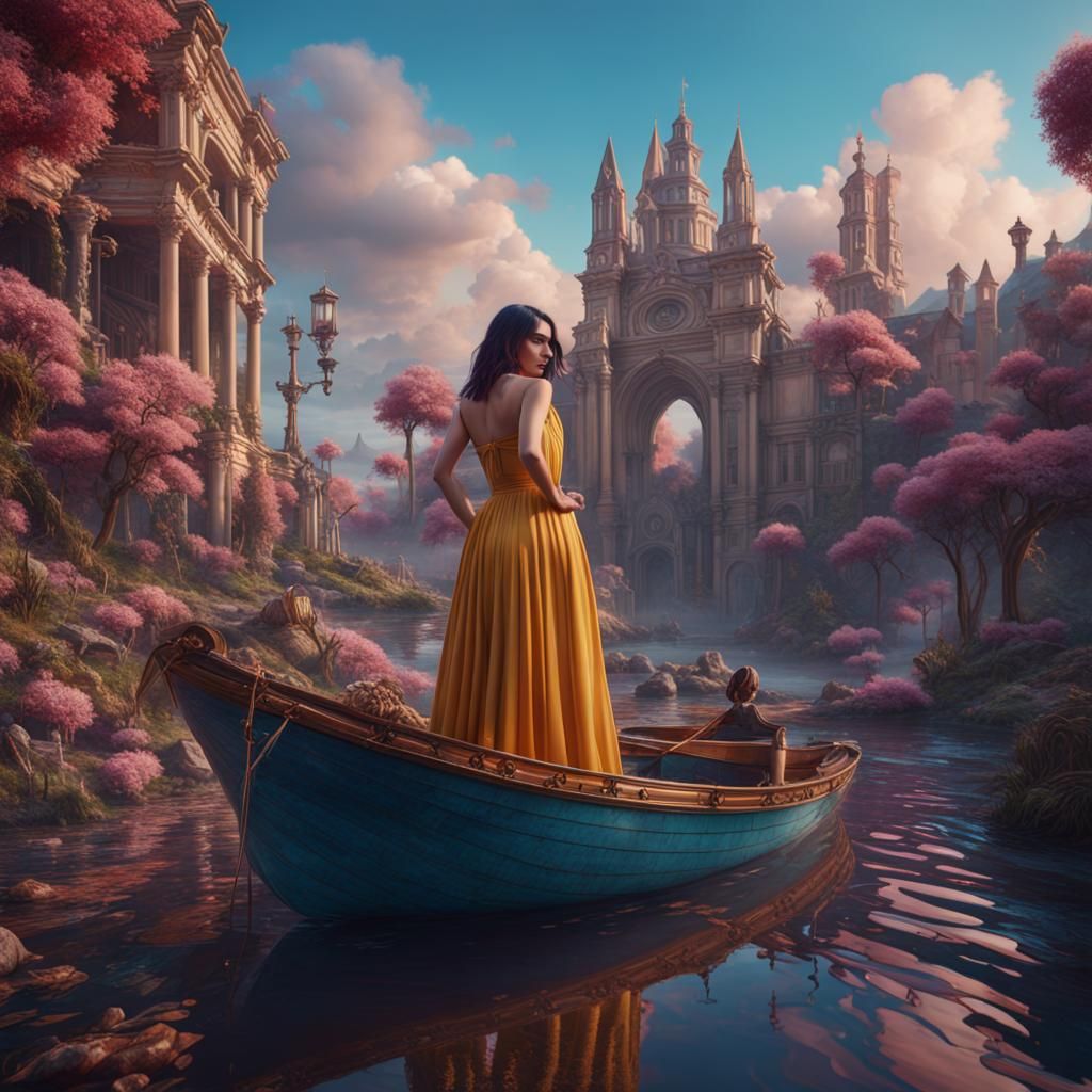 Fantastical Matte Painting in Deep Color