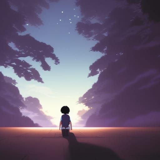 Person in Void: Anime Key Visual