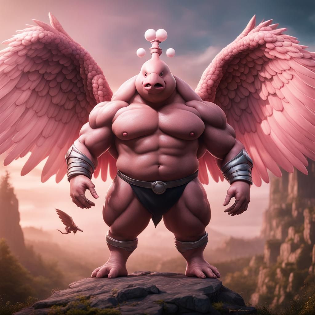 Mystical Chansey: Hyperrealistic Pokémon Concept Art