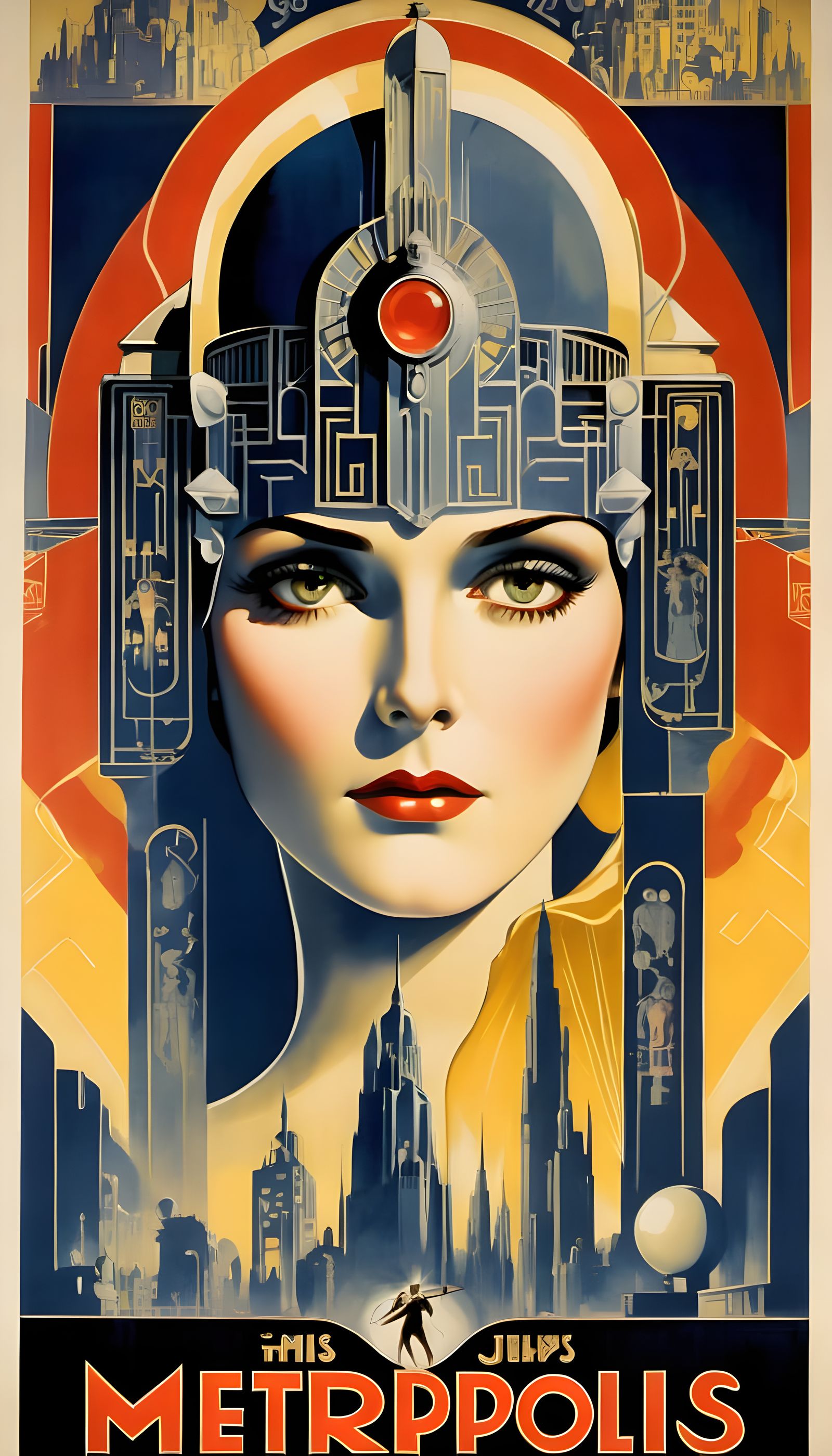 A 1927 Movie Poster For The Film "Metropolis" (Continued)