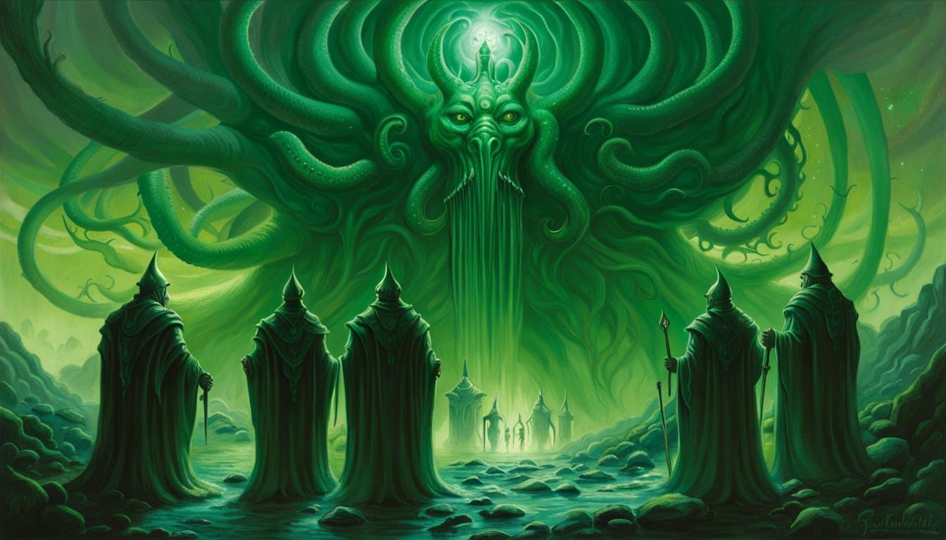 Azathoth and Outer Gods in Cosmic Horror Style