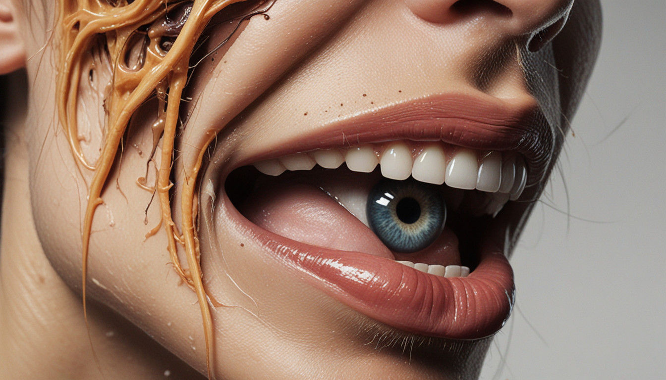 Surrealistic Human Anatomy Study in Golden Lighting