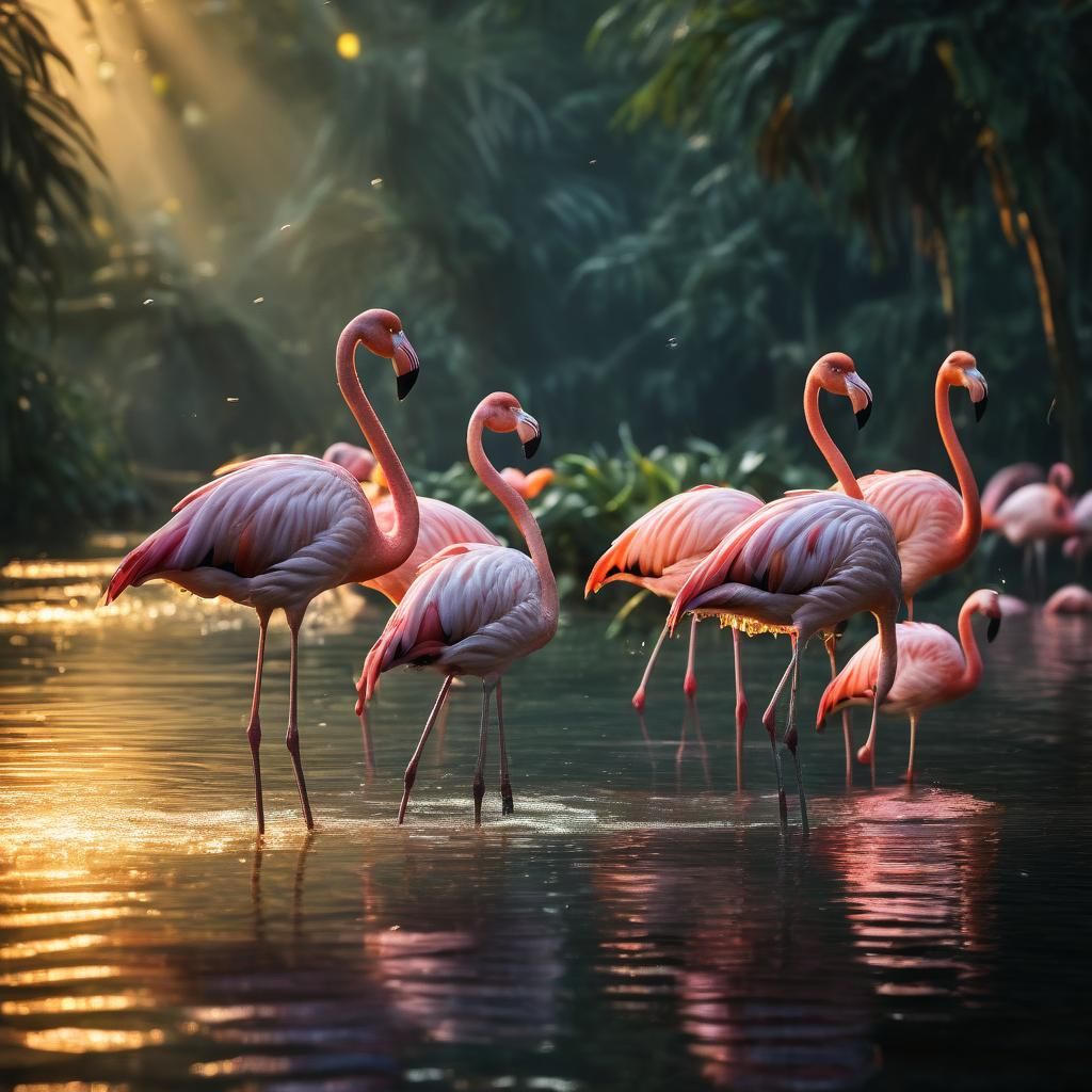 Flamingos in Natural Light: A National Geographic Photo