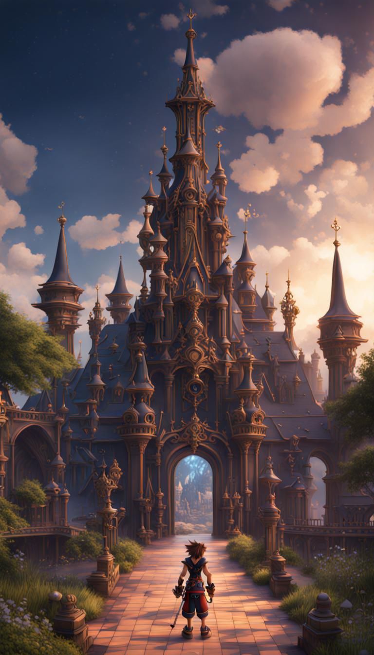 Kingdom Hearts Fantasy Concept Art in Deep Color