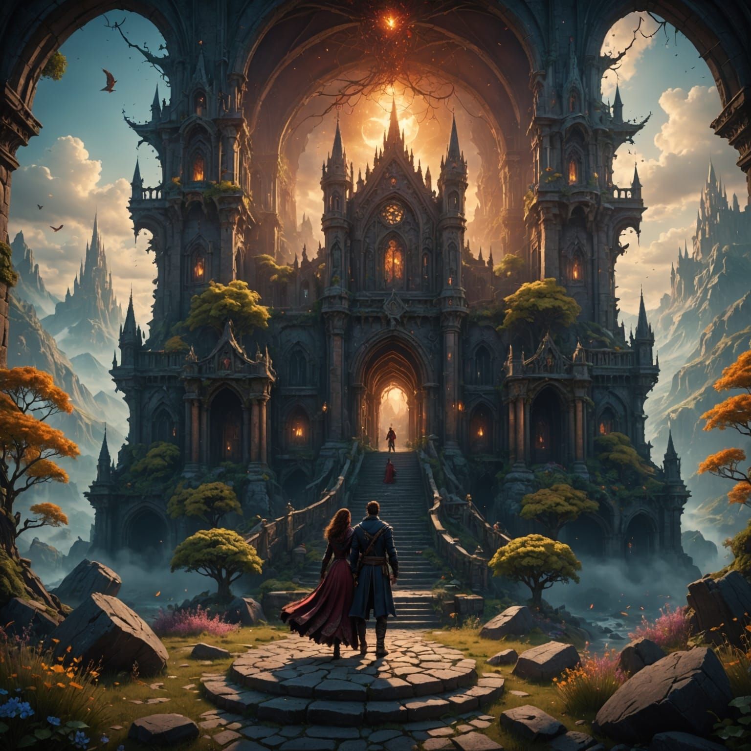 Surreal Landscape of Unwavering Devotion