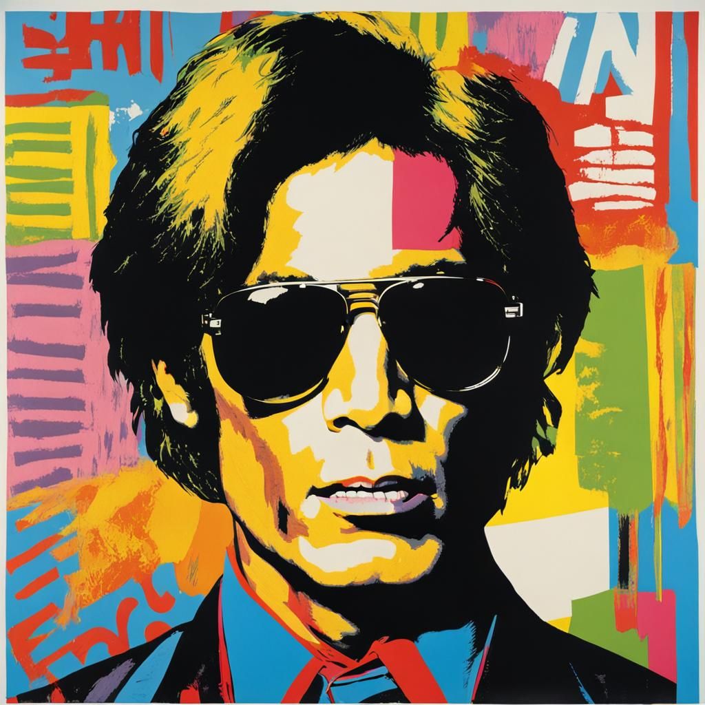 Pop Art Portrait in Warhol Style