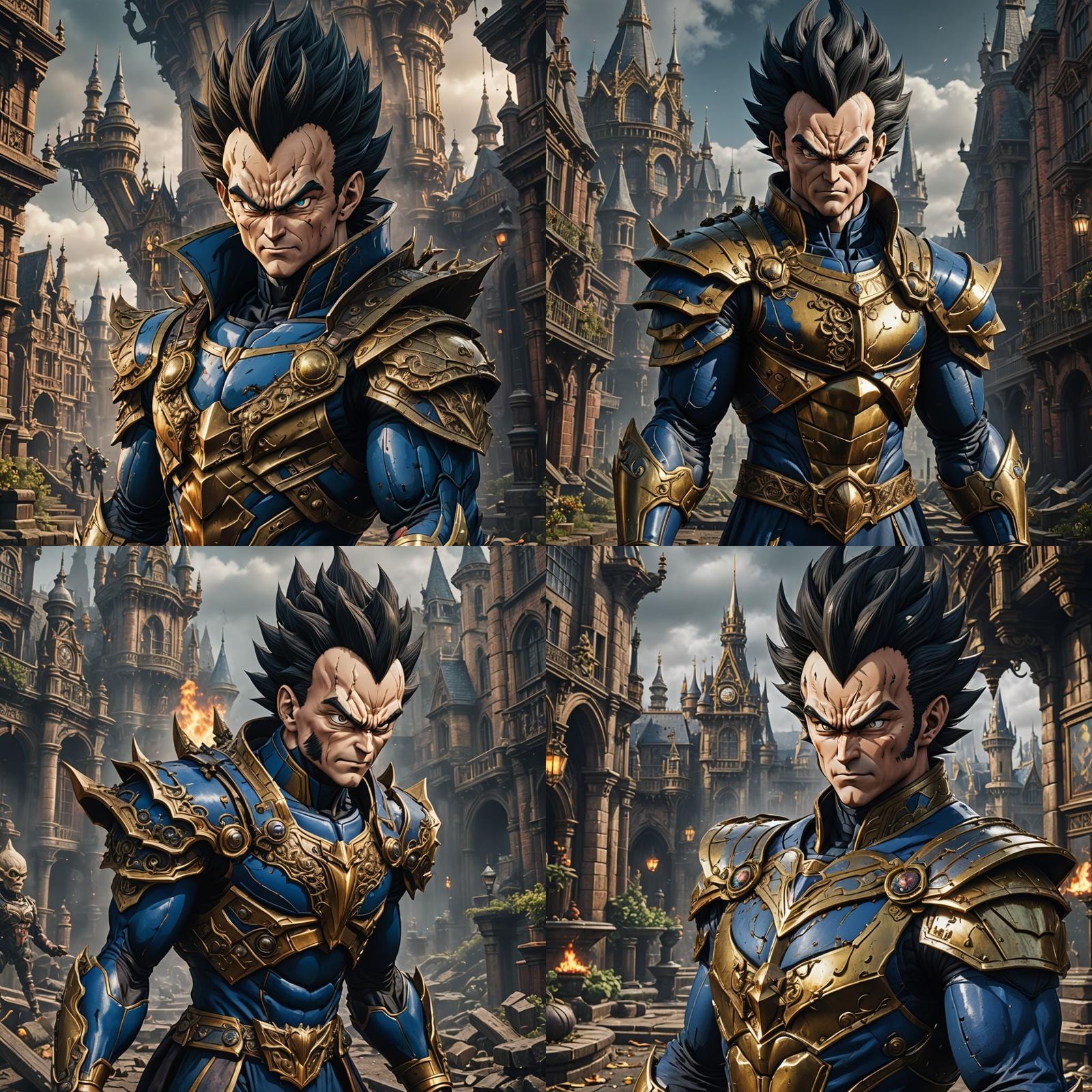 Vegeta as Victorian Villain Concept Art