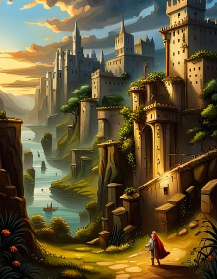 Knights and Mystical Creatures in a Hidden Realm