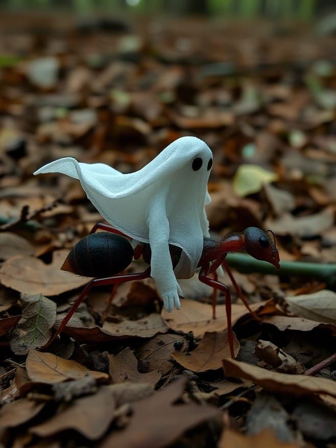 Ghost Rides Ant Through Forest