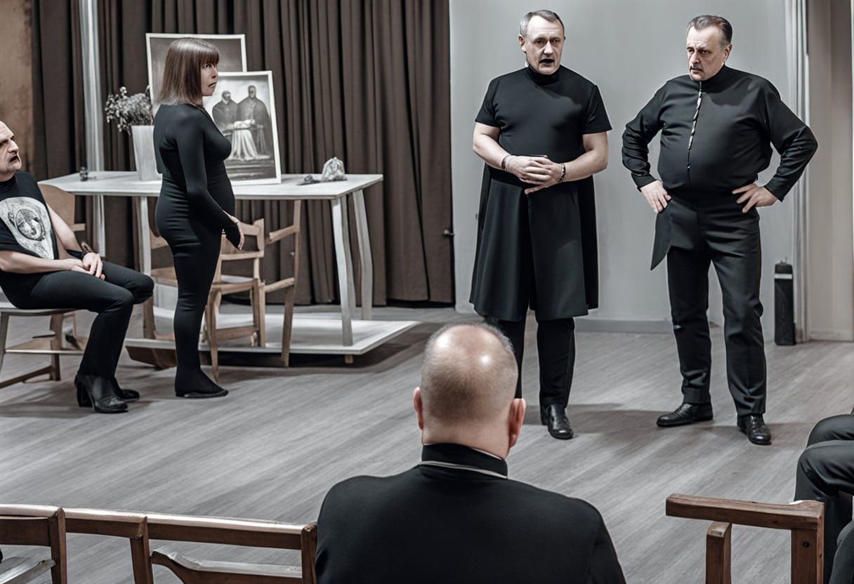 President Meets Satan Amidst Money and Dark Spirits