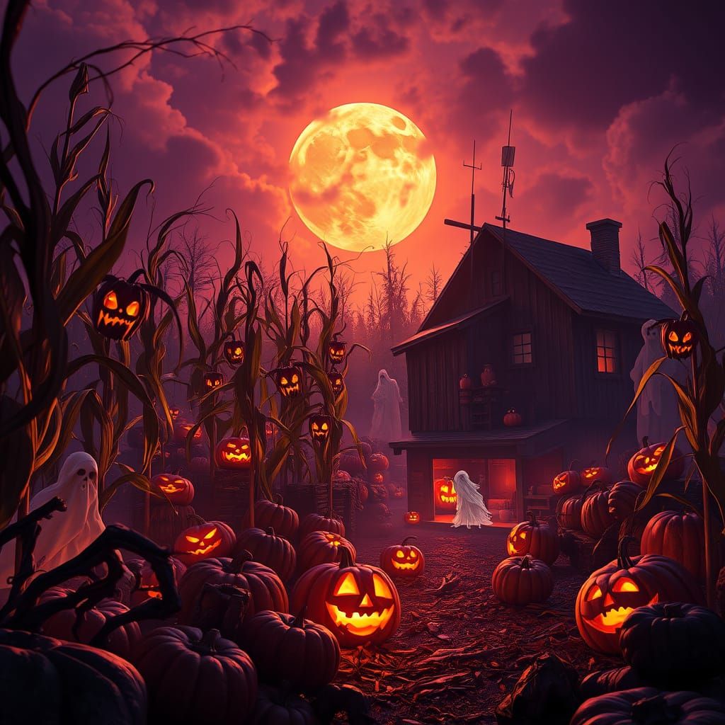 Haunted Harvest Halloween Masterpiece