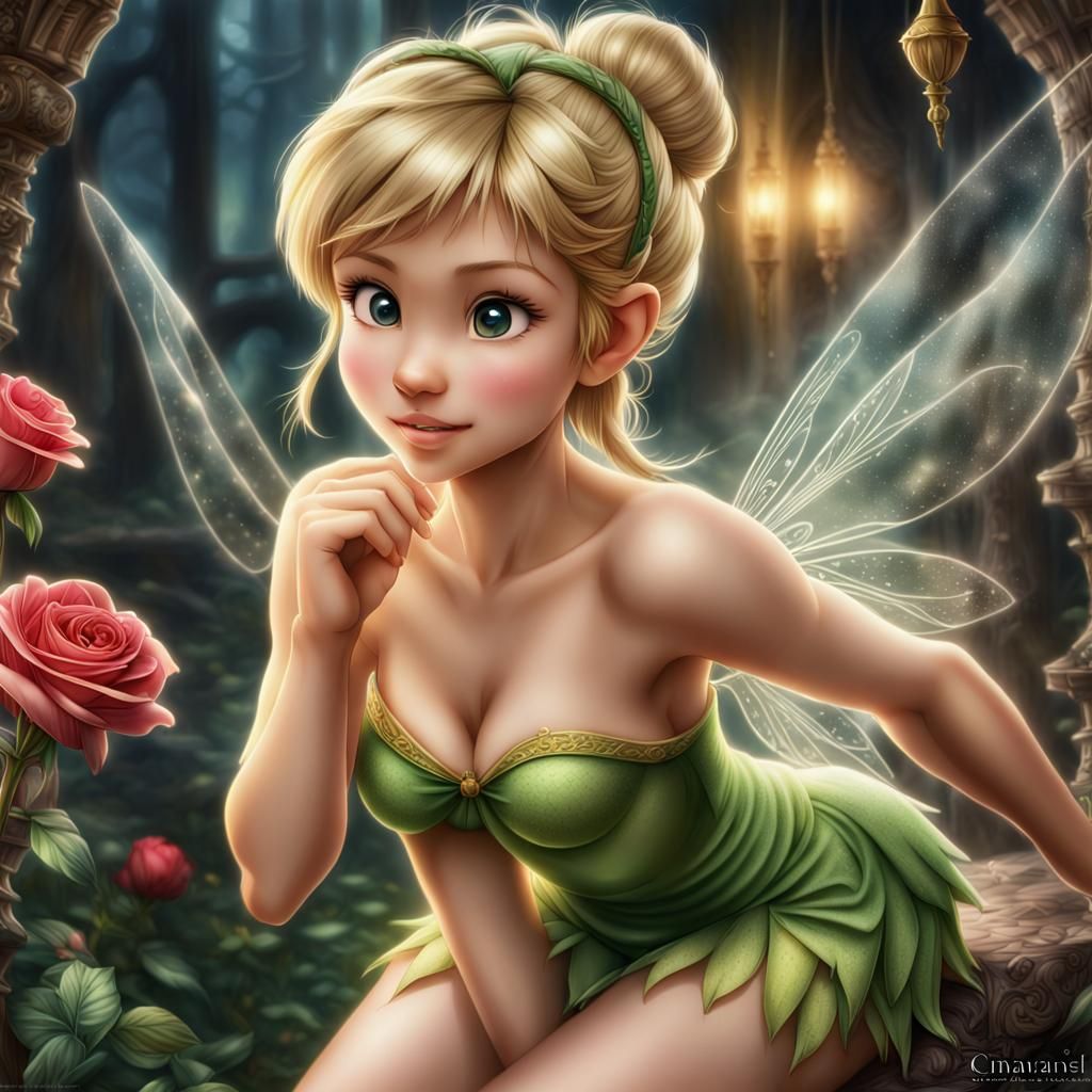 Hyperrealistic Disney Fairies in Anime Style
