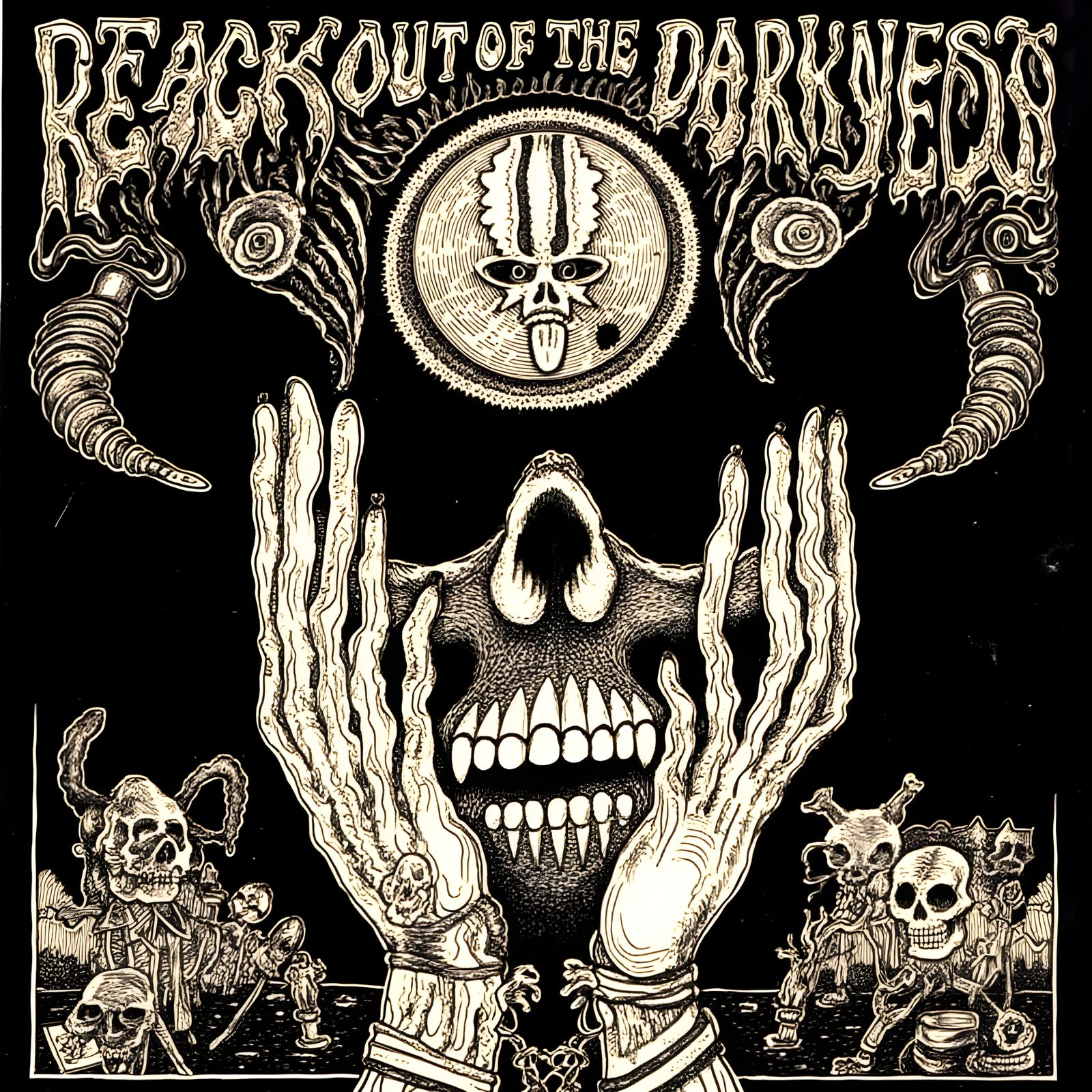 Surrealistic Figure Emerges from the Shadows in a Chicago Im...