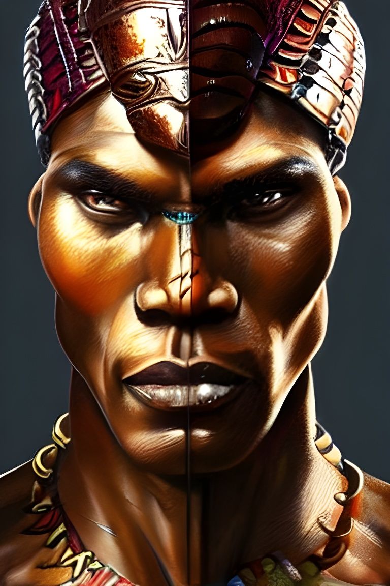 Glorious Shaka Zulu Warrior in Africa