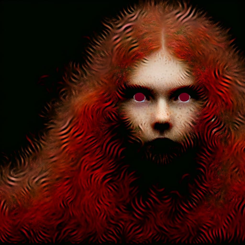 Enchanting Mysterious Girl Hiding in Shadows