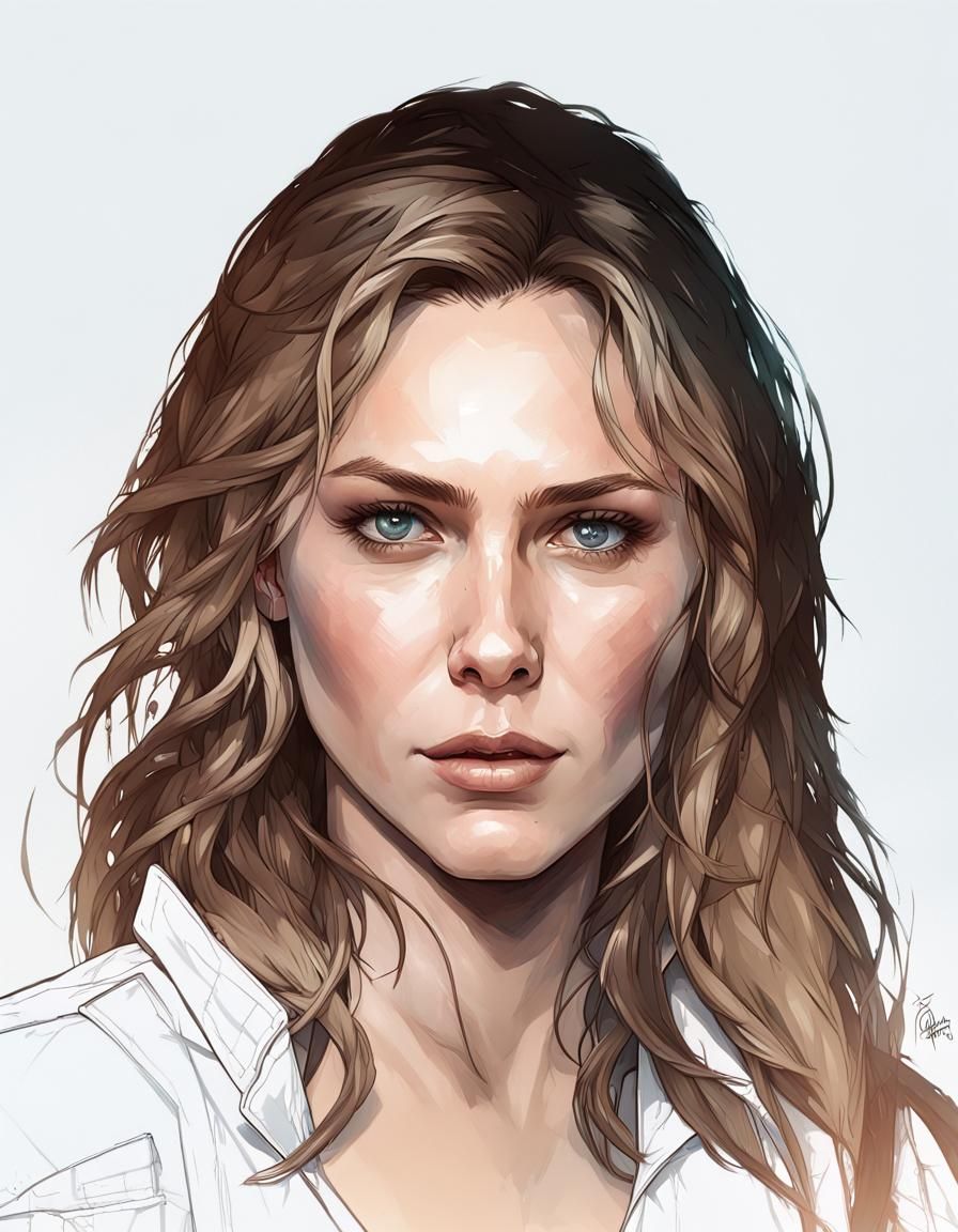 Hyperdetailed Portrait of Woman in Digital Art Style