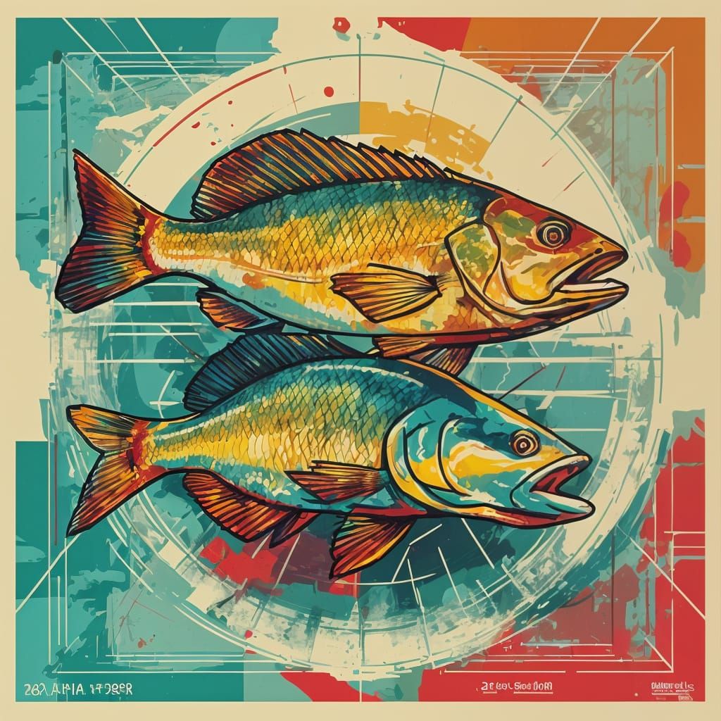 Vibrant Mangrove Snapper Fishing Tournament Poster in Triadi...