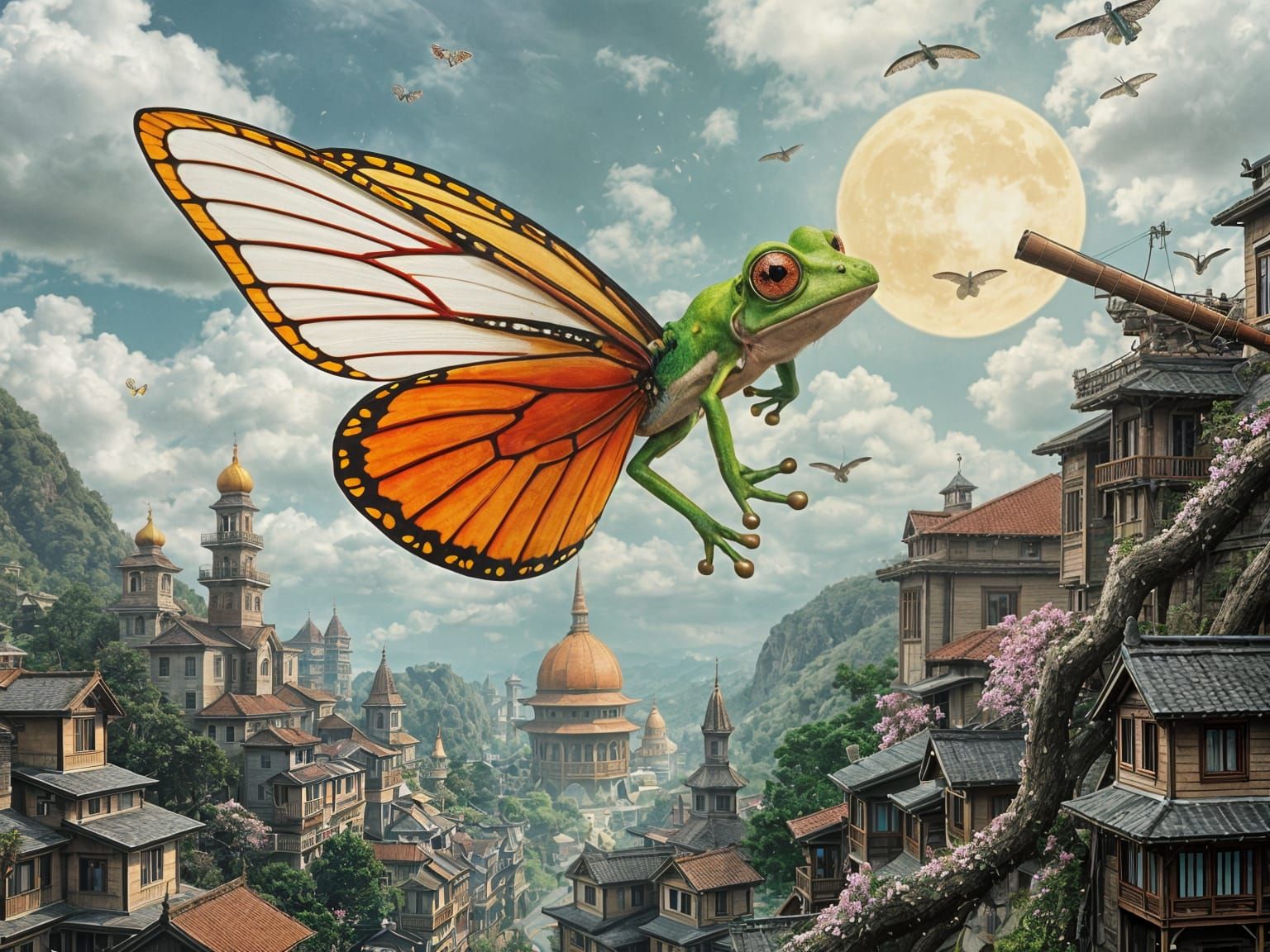 Whimsical Butterfly in Nature's Delightful Realm