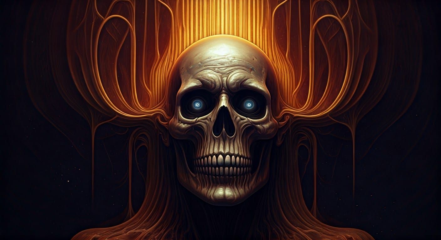 Surreal Cosmic Nightmare in 3D Hyper Realism