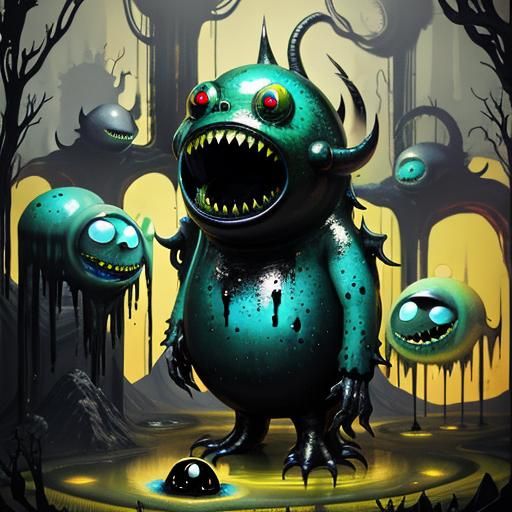 Black Oil Elemental: A Gothcore Monster