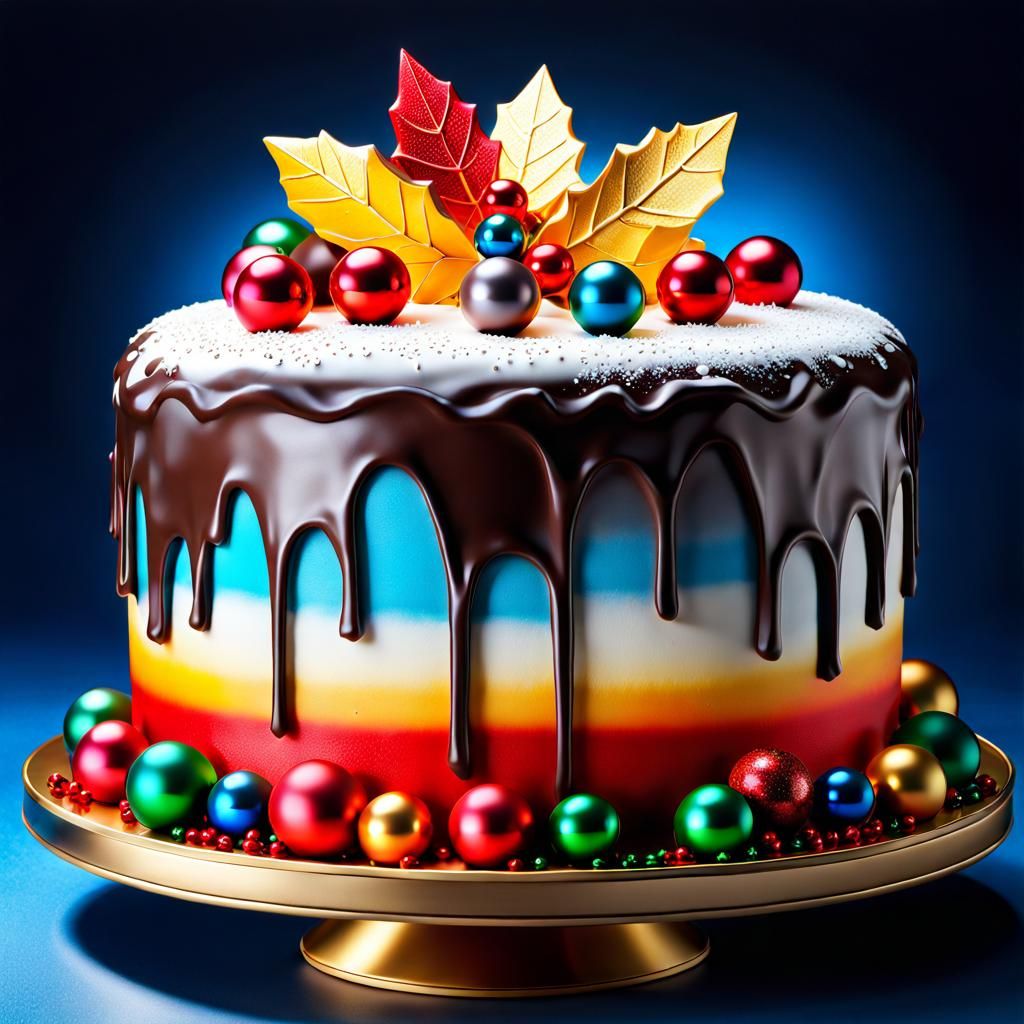 A wonderful special Christmas cake