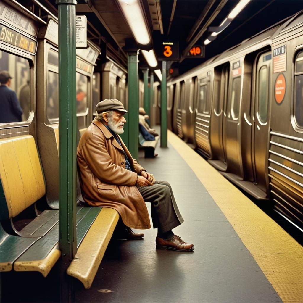 New York Subway, 1970s, Deep Color