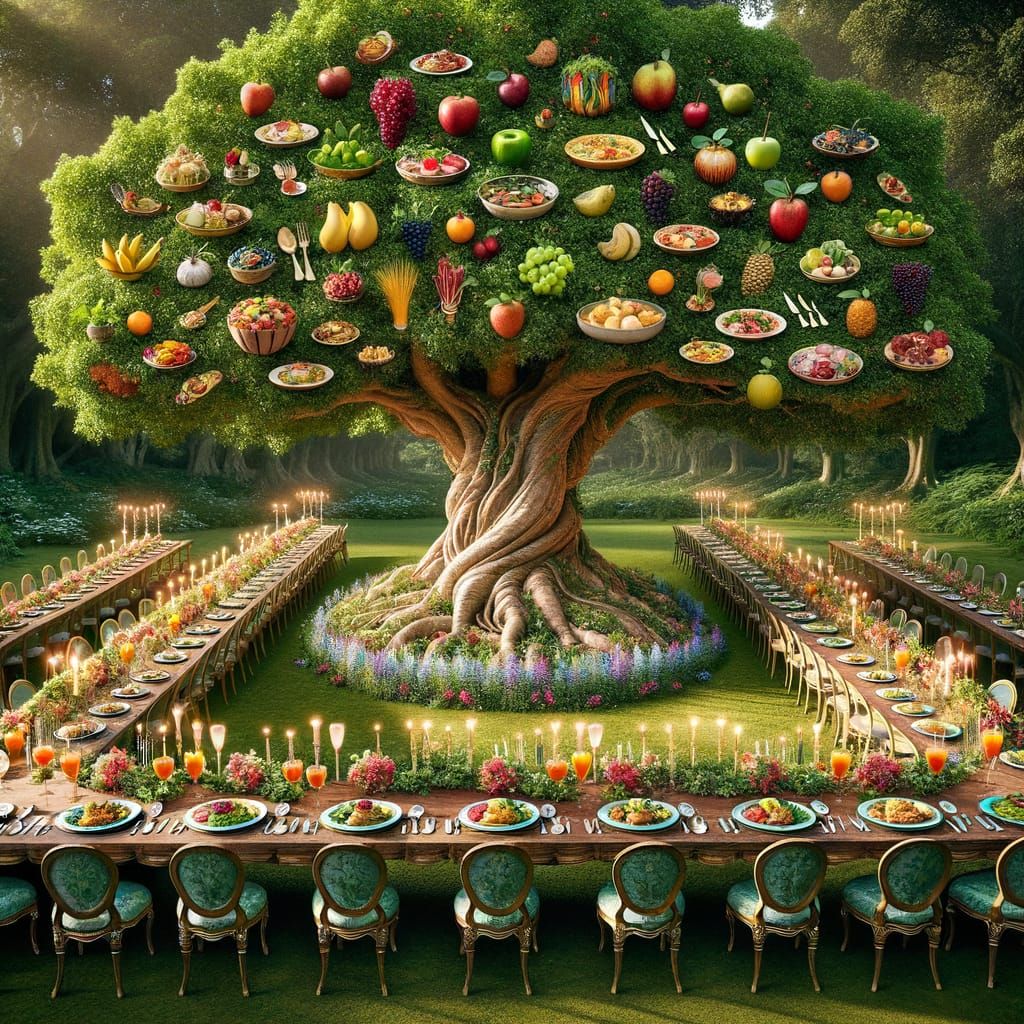 Magical Food Tree Growing Opulent Meals