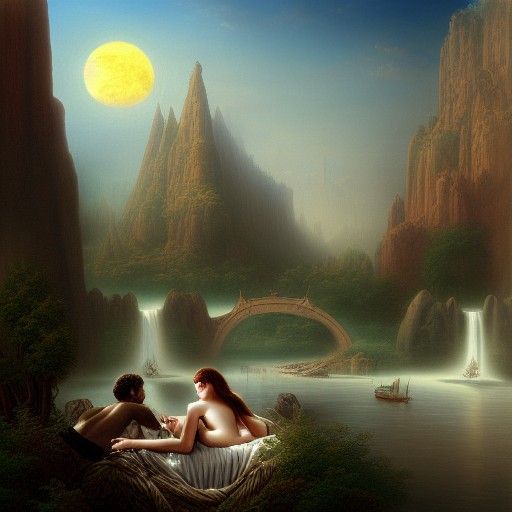 Strange Romantic Desires in Detailed Matte Painting