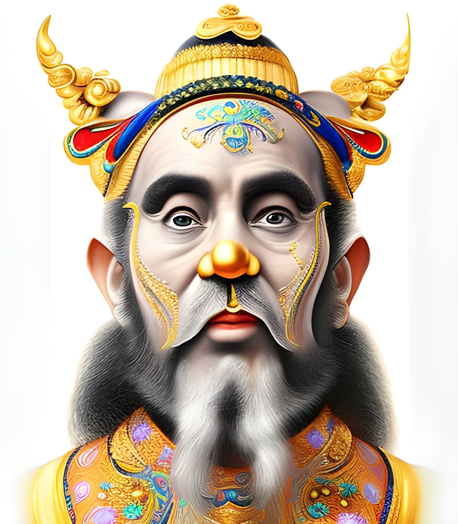 Caishen, God of Wealth in Dreamy Digital Painting