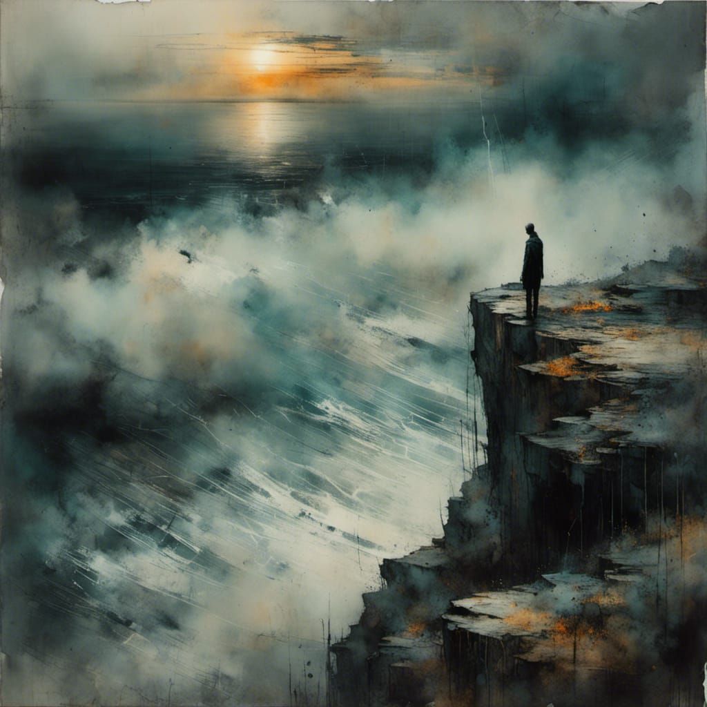 Maine Coast Impressionist Oil Painting