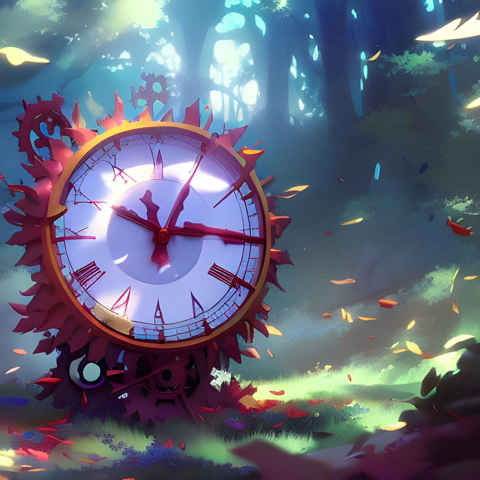 Clock Lost in Forest, Anime Key Visual