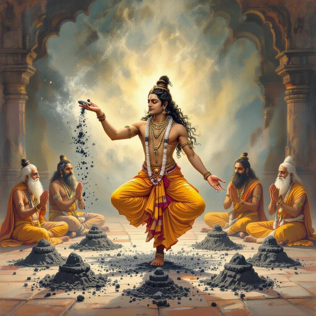 Virabhadra Yoga Pose Transforms Ash into Sages