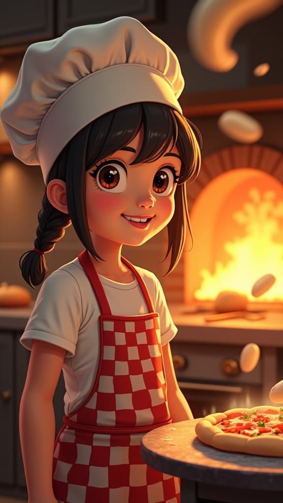 A girl doing something hot