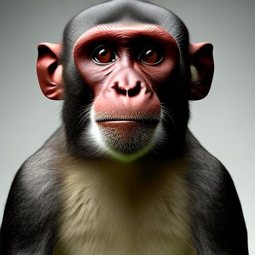 Portrait of a Handsome Monkey