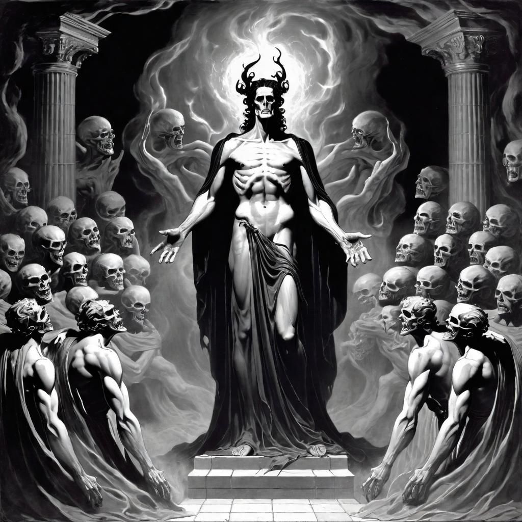 Hades Absorbing Souls of the Damned