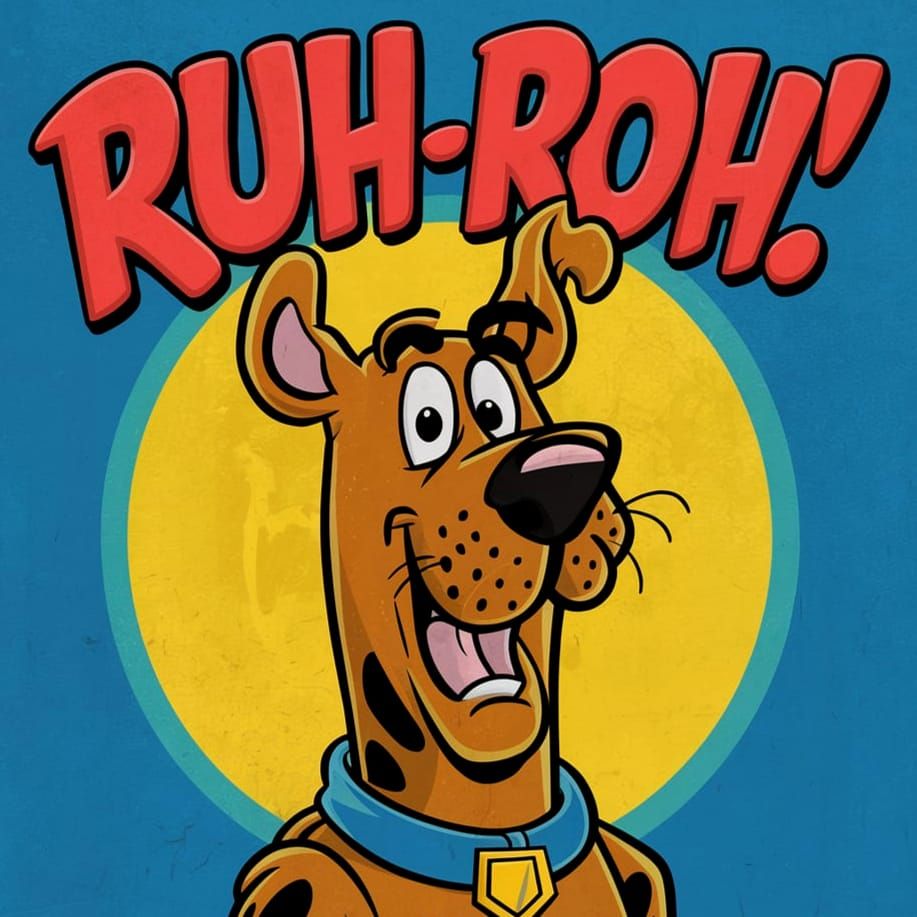 Cartoon Character Scooby-Doo ~ "Ruh-Roh"