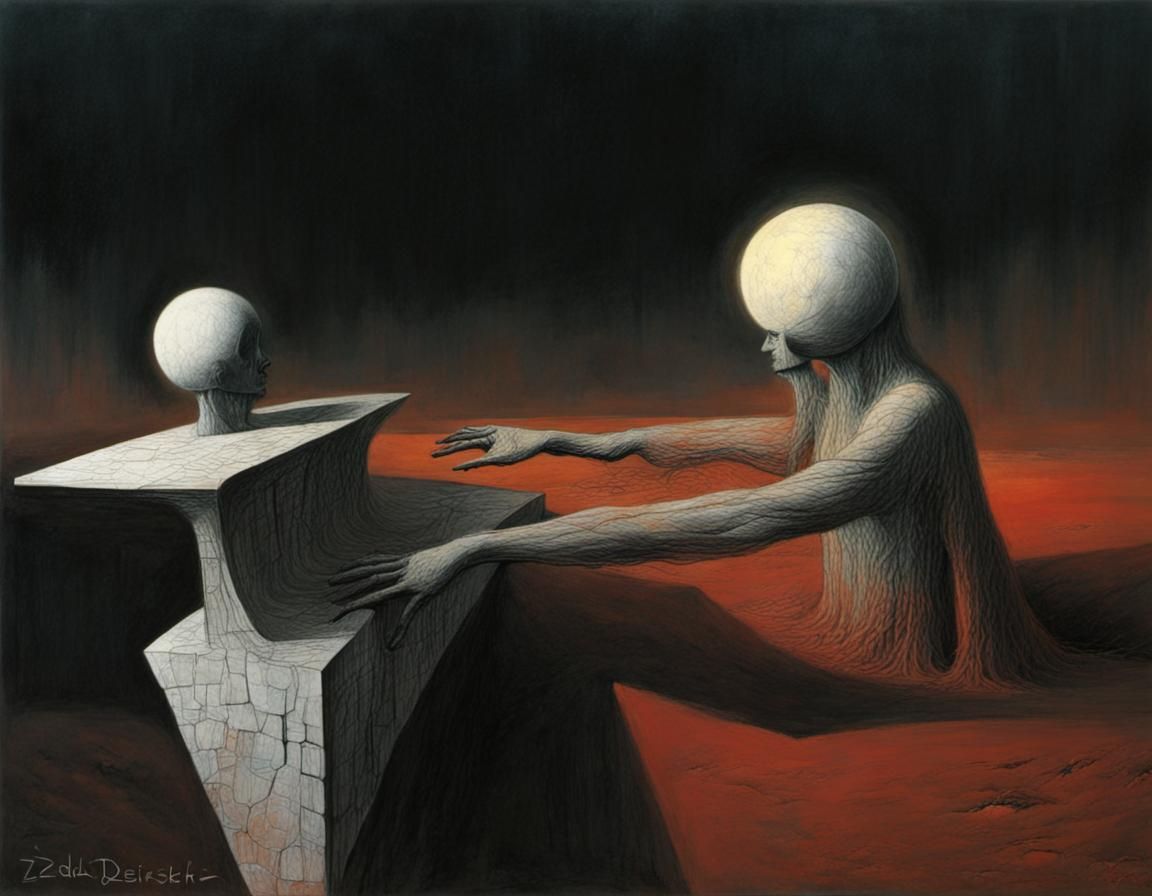 Nightmarish Visions: Surrealist Landscape in Dark Palette