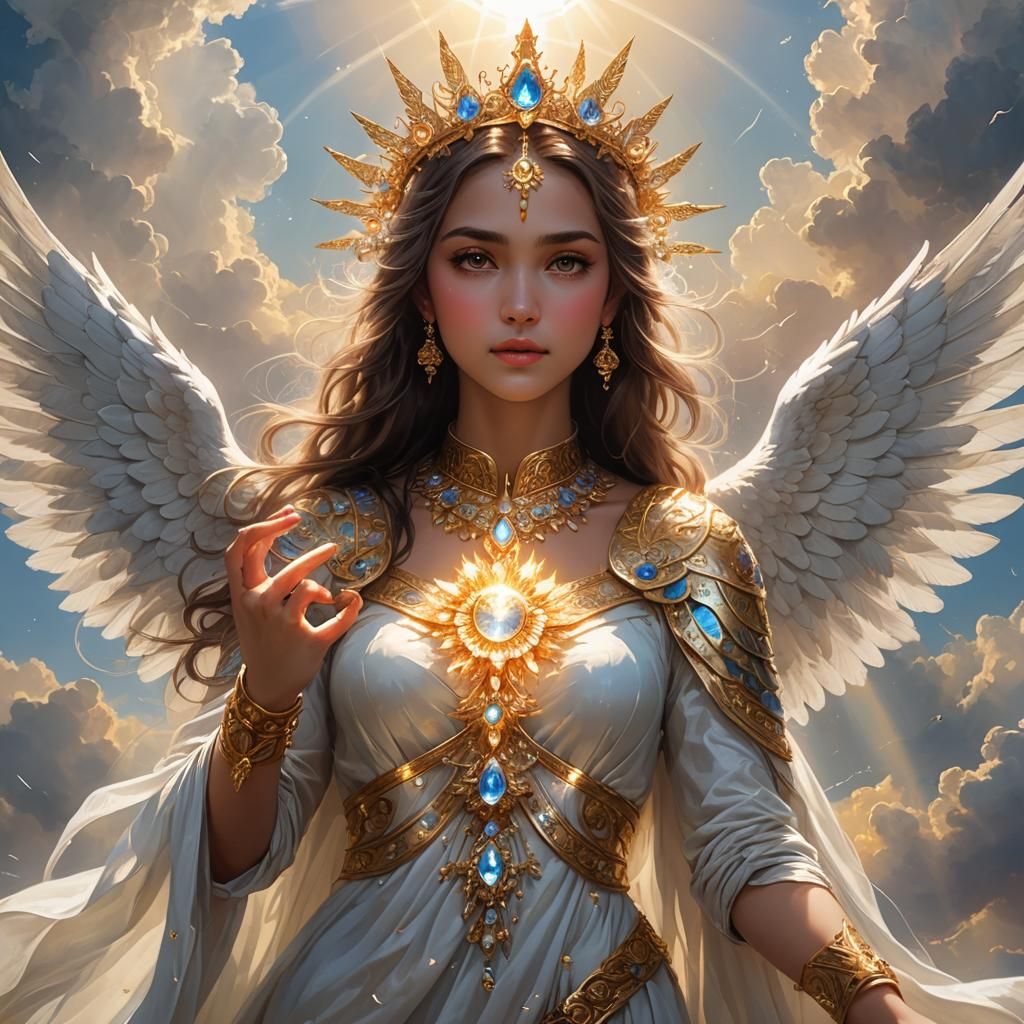 Angelic Beings Bathed in Divine Light