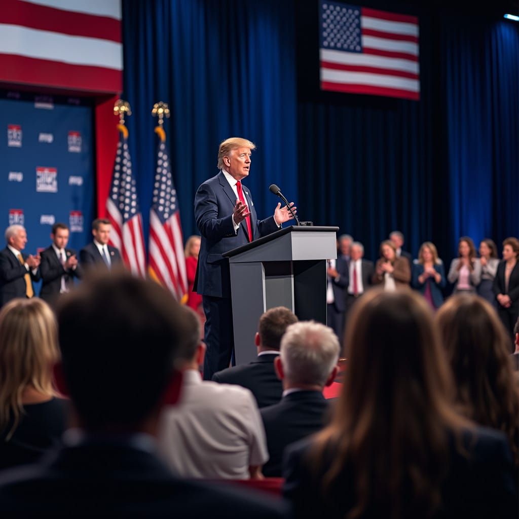 Charismatic Leader Dominates Presidential Debate Stage