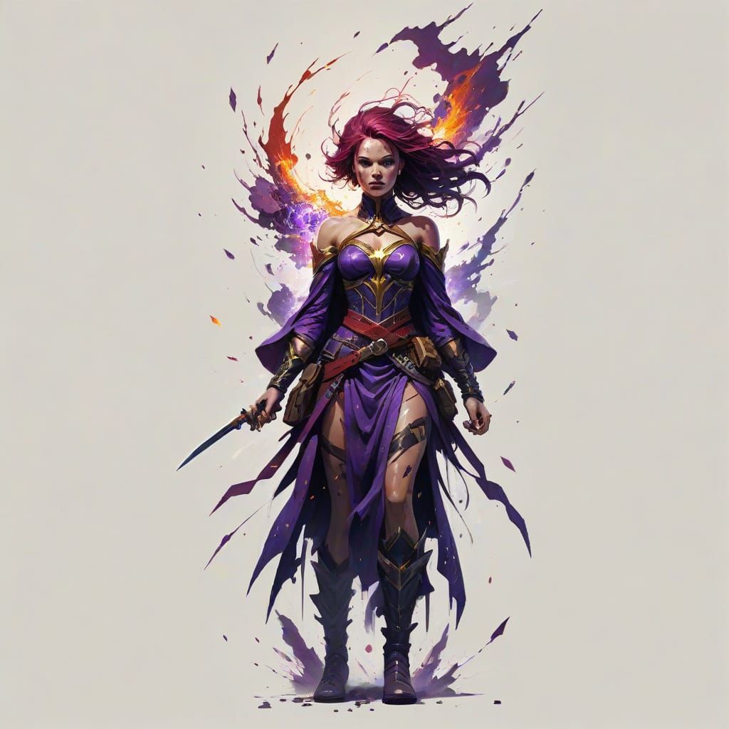 Cosmic Hero Unleashes Power Amidst Destruction