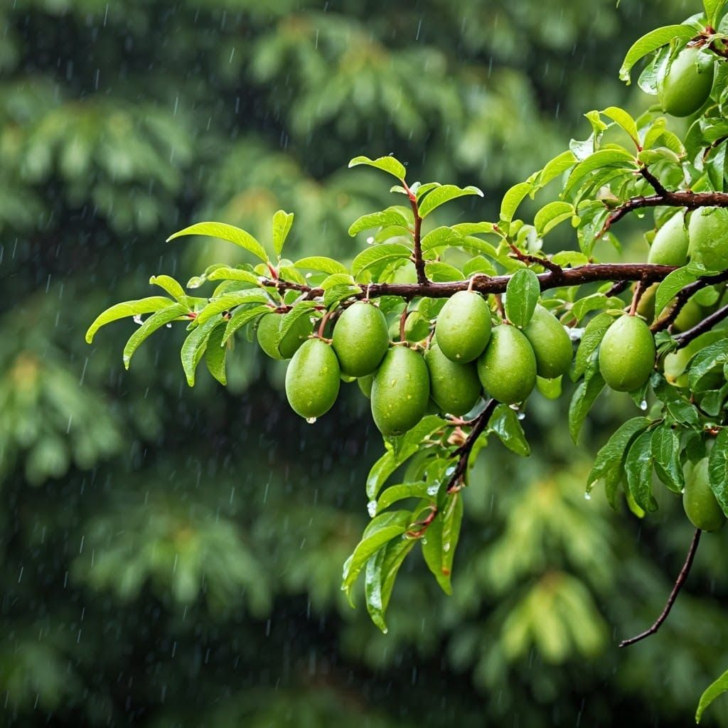 Lush Hog Plum Plant in Tropical Paradise