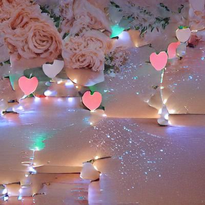 Romantic Wedding Aesthetic with Sparkling Lights