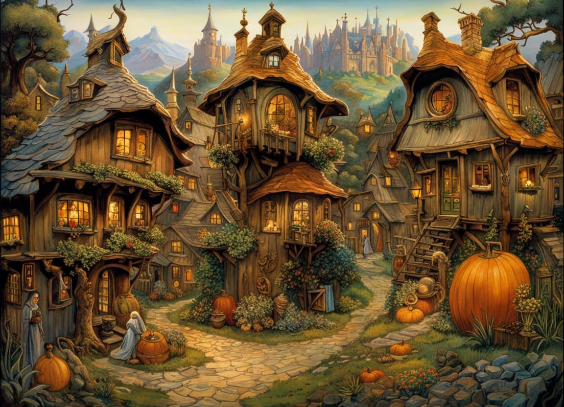 Countryside Village Fall Harvest