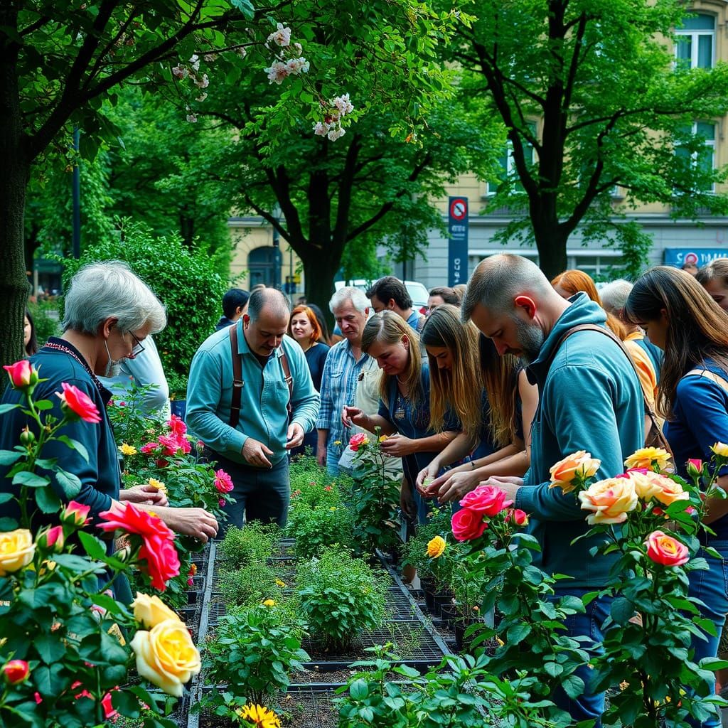 Community Gardening Workshop at Unionplatz, Berlin